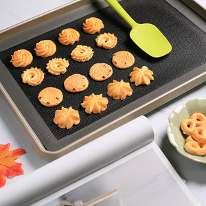 Factory Lowest Prices Grey Non-Stick Perforated <b>Baking</b> Mats Reusable Oven Liners for Making Bread Pizza Pastry Cookie - Product Image 5