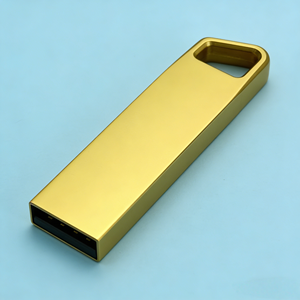 Металлический корпус для <span class=keywords><strong>USB</strong></span>-флешки с интерфейсом <span class=keywords><strong>USB</strong></span> 3.0/<span class=keywords><strong>2.0</strong></span>, матовое золотое покрытие, миниатюрный удлиненный дизайн, возможность нанесения логотипа. - Product Image 5