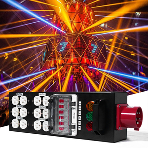 Caixa de Distribuição de Energia Portátil de <span class=keywords><strong>5</strong></span> Pinos Trifásica 6CH 32A com Tomadas Americanas e Corpo de Ferro - Product Image 1