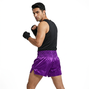 Latest Design Unisex Customized Muay Thai Men's Boxing MMA Shorts Wholesale High Quality Lightweight Mma Muay Thai Shorts - Product Image 1