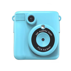 กล้องถ่ายรูปสำเร็จรูปสำหรับเด็ก ซูม 16 เท่า F2.4 เลนส์ 4.3 มม. พลาสติก พิมพ์ภาพได้ในคลิกเดียว ของเล่นเครื่องพิมพ์ภาพ - Product Image 1