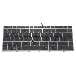 SP español con teclado de ordenador portátil retroiluminado para HP <span class=keywords><strong>ProBook</strong></span> <span class=keywords><strong>640</strong></span> <span class=keywords><strong>G5</strong></span> 645 <span class=keywords><strong>G5</strong></span> con marco plateado con trackpoint 6037B0134026 L00737-071 - Product Image 1