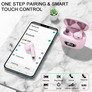 Muestra <span class=keywords><strong>gratis</strong></span> 40Hrs Playtime Mini auriculares inalámbricos HiFi estéreo HD micrófono reducción de ruido Bluetooth 5,3 auricular impermeable - Product Image 4