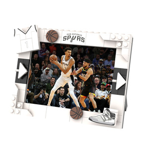 Modèle de jouet en ABS à l'échelle 1:12, cadre de blocs de construction modulaire de <span class=keywords><strong>star</strong></span> de basketball, cadeau attentionné pour les fans d'idoles et ornement pour la maison ou le bureau - Product Image 1