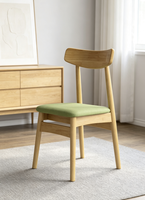 Chaise en bois moderne avec dossier solide - Chaise individuelle pour appartement, hôtel, salle à manger, villa, salons - Meubles écologiques pour la maison