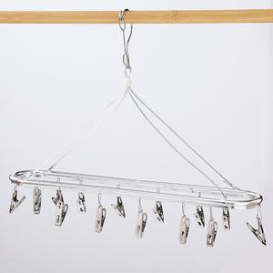 Porte-vêtements avec 14 chevilles, pêche, acier inoxydable - Product Image 1