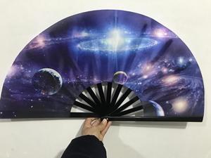 Abanicos Plegables Grandes Personalizados con Diseño de Arte Chino Clásico para Promoción - Product Image 5