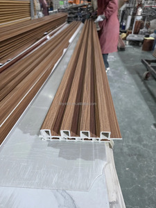 Panneaux muraux acoustiques en WPC laminé rainuré, décoratifs, pour décoration intérieure, faciles <span class=keywords><strong>à</strong></span> installer - Product Image 2