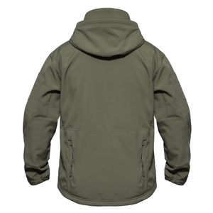 Produzione uomo tattico Softshell giacche con cappuccio, commercio all'ingrosso cappotto in pile personalizzato giacca giacca giacca - Product Image 5