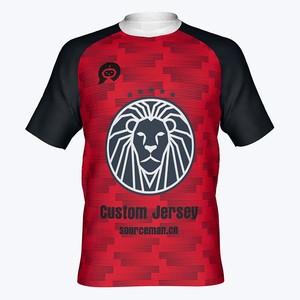 Maillots de football surdimensionnés personnalisables en coton avec logo pour homme - Product Image 1