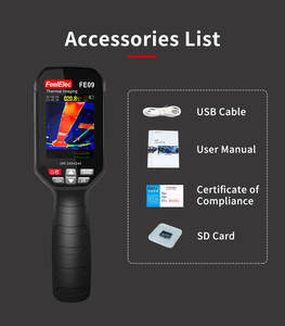 FE09 Hochpräzise Handgehaltene Infrarot-Wärmebildkamera mit 5 Farbpaletten, Thermischer Empfindlichkeit und Temperaturbereich - Product Image 6