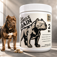 Compléments Musculaires Premium Riches en Protéines pour Chiens – Friandises Tendres à l'Huile de Poisson pour la Santé Articulaire et le Soutien Osseux – Absorption Rapide – Pour Pitbulls et Grands Chiens