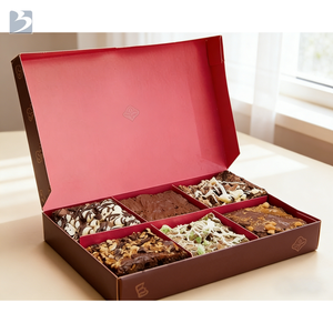 Caja de Embalaje Rosa de Estilo Moderno para Pasteles, Donuts, Sushi, Repostería, Caja de Embalaje Personalizada para Galletas y Brownies con Insertos - Product Image 2