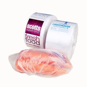 ถุงพลาสติกใสผลิตรับพิมพ์ลายสำหรับซูเปอร์มาร์เก็ตกระเป๋าแบนแบบม้วนได้ - Product Image 5