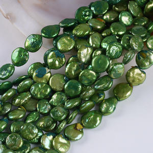 Chaîne de perles bouton 18cm 11-13mm, perles de culture d'eau douce naturelles, forme pomme de terre, couleur assortie, perles en vrac pour accessoires de bracelet DIY - Product Image 3