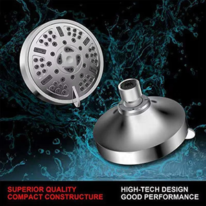 <span class=keywords><strong>Soffione</strong></span> <span class=keywords><strong>Doccia</strong></span> Fisso a Pioggia in ABS <span class=keywords><strong>con</strong></span> 9 Impostazioni di Spruzzo ad Alta Pressione - Product Image 4