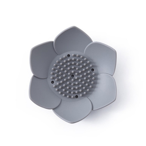 New Design Flower Shape Silicone <strong>Soap</strong> Container Box Hot Selling Silicone <strong>Soap</strong> <strong>Holder</strong> with Drain Hole Antislip - Product Image 5