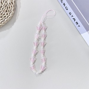 Charme de téléphone Longe Mobile Sangle Anti-Perte <span class=keywords><strong>Perle</strong></span> Papillon Perlé Téléphone Suspendu Corde Acrylique Téléphone Cas Chaîne Pour Femmes Fille - Product Image 3
