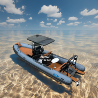 Bateau de pêche rapide Hedia Patrol CE 23 pieds 700 ORCA Hypalon PVC Aluminium Rib 7 mètres à vendre