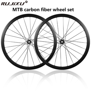 Rueda de fibra de <span class=keywords><strong>carbono</strong></span> <span class=keywords><strong>MTB</strong></span>, buje de 6 garras, llanta de 30-28mm, cubierta/sin cámara, 120 anillos, freno de disco, <span class=keywords><strong>ruedas</strong></span> de <span class=keywords><strong>carbono</strong></span> - Product Image 2