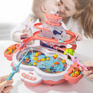 Jouet de pêche électrique 3-en-1 multifonctionnel en plastique pour enfants, avec piste magnétique, musique et puzzle pour bébé, pour l'éveil et l'interaction parent-enfant - Product Image 2