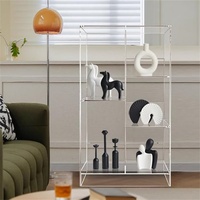 Étagère de rangement multifonctionnelle en acrylique, étagère ouverte, bibliothèque verticale pour chambre et salon, étagère de présentation, organisateur de rangement