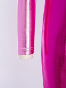 ชุดแสดงยิมนาสติกและเต้นรำสำหรับเด็กผู้หญิงอายุ 6-16 ปี ชุดจั๊มสูทเมทัลลิกพร้อมถุงมือ สำหรับการแสดงบนเวทีและการแข่งขัน - Product Image 5