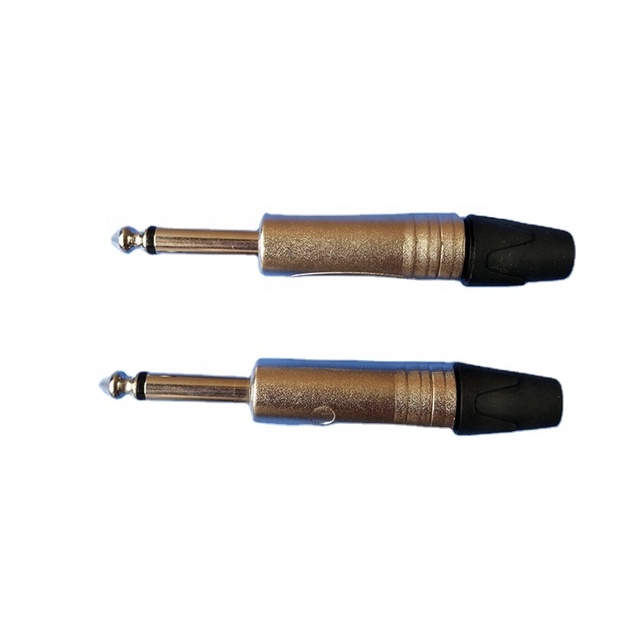 1/4" 6.35mm TS Mono Jack Audio Connector