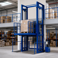 Plateforme élévatrice de marchandises SY, élévateur hydraulique à rails pour entrepôt, usine, mezzanine, chargement de marchandises lourdes, conception personnalisée