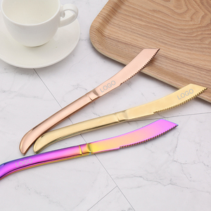 <span class=keywords><strong>Couteau</strong></span> à steak en acier inoxydable irisé de gros calibre pour hôtels, restaurants et événements - Product Image 5