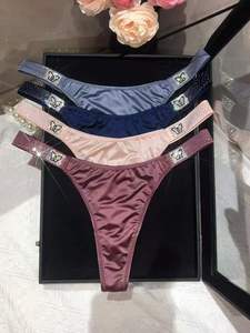 New Arrival Low-Rise Butterfly Women Underwear Crystal Tiles Panty Women Wholesale Panties Thong Briefs Underwear Ladies Panties - Product Image 2