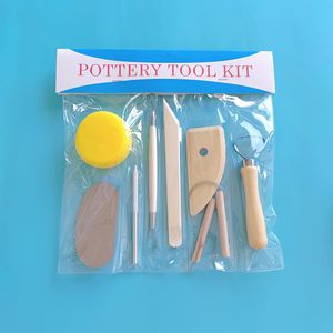 Kit d'outils en céramique et <span class=keywords><strong>poterie</strong></span> pour la création artistique, 8 pièces - Product Image 3