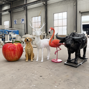 Stampo in resina ecologica per sculture animali a grandezza naturale: Cane, Cervo Bianco 3D <span class=keywords><strong>da</strong></span> parete, Fenicottero, Bufalo per esterni - Product Image 2