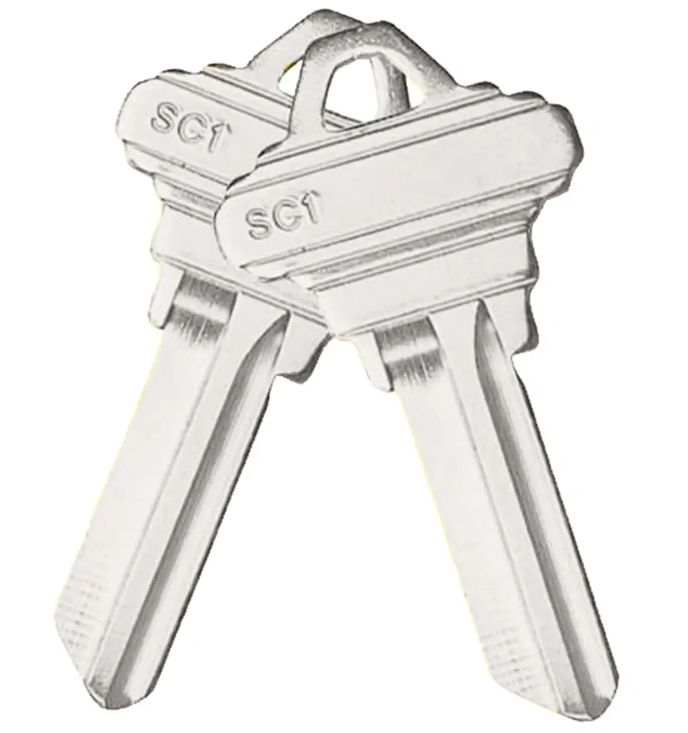 SC1 spazi vuoti chiave non tagliati strutture in rame chiavi vuote per duplicare per il taglio