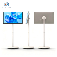 Écran tactile intelligent pour restaurant de 32 pouces, 1080p, tactile capacitif 10 points, 8 Go + 128 Go, affichage numérique Android, support roulant OEM