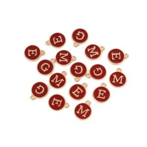 Abalorios de Letras del Alfabeto para Hacer Joyas, Colgantes Iniciales de la A a la Z, Planos, Redondos, Hexagonales, para Collares, Pulseras, Pendientes, Manualidades DIY - Product Image 6