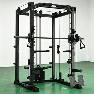 Vente directe usine : Smith Machine Power Cage Power Rack avec Smith & Cable Machine en Fer et Métal - Product Image 3