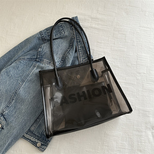 Sac fourre-tout transparent en PVC holographique tendance et pas cher, idéal pour les étudiants – Collection Designer - Product Image 5