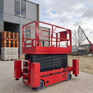 Plateforme élévatrice hydraulique mobile automotrice à ciseaux, élévateur de marchandises pour entrepôt et construction - Product Image 1