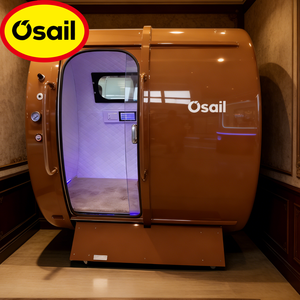 Osail - Sillón de Spa de Lujo para 1 Persona, de Acero Inoxidable y Cuero, Respaldo Reclinable, Panel de Control Táctil, Masaje Corporal Completo, con Calefacción - Product Image 1