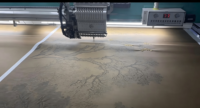 Papier peint de luxe en soie à motif floral, entièrement brodé à la machine, pour la décoration de la maison