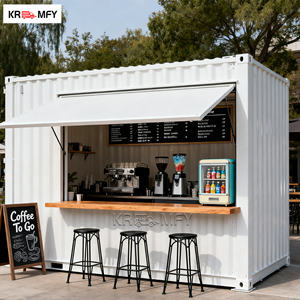 Luxury Portable Shipping Bar With <b>Kitchen</b> Cafe Coffee Shop 20ft 40ft Container Restaurant - Product Image 2