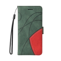 Étui portefeuille en cuir bicolore pour Redmi NOTE 14S 14 Pro Plus 5G 4G K70 A5 14C Xiaomi 15 Ultra 14T Stand Flip Cover