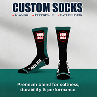 Chaussettes tissées personnalisées imprimées par sublimation en gros – Spandex/Nylon/Coton pour enfants, faible MOQ, expédition rapide pour le basketball