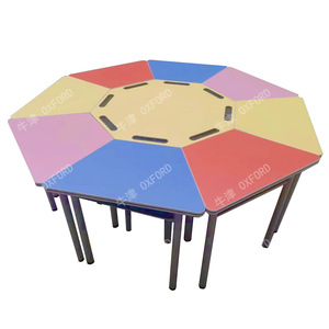 Chaise de bureau trapézoïdale moderne simple Table de conférence Design épissé pour <span class=keywords><strong>chambre</strong></span> école tutorat <span class=keywords><strong>classe</strong></span> salle de lecture - Product Image 2