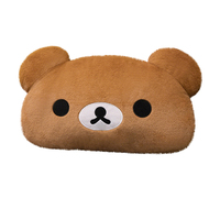 Adorables coussins en peluche longue en forme d'ours, marron et blanc, super doux, parfaits pour les câlins, les siestes et la maison douillette, cadeaux pour tous les âges