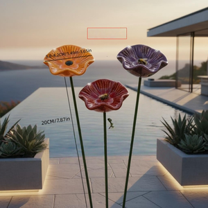 Alimentatore per api in ceramica colorata, stazione d'acqua artigianale per pollinatori, decorazione per giardino e cortile - Product Image 2