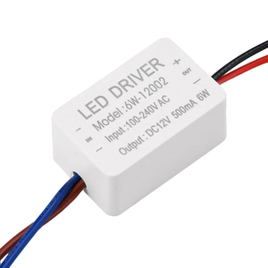 AC 100-240V to <span class=keywords><strong>DC</strong></span> 12V LEDドライバー照明変圧器スイッチ6W 0.5A LEDライトストリップドライバー電源 - Product Image 5