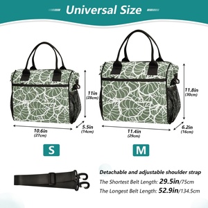 Bolsa Térmica Portátil Impermeable para Playa y Picnic, con Estampado Hawaiano Personalizado Kalo, con Correa para el Hombro - Product Image 6
