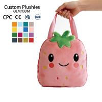 Sac à dos en peluche ours avec cordon de serrage, couleur personnalisée, OEM ODM, sac à dos pour tout-petits, sac à main animal en peluche, jouet sûr pour enfants